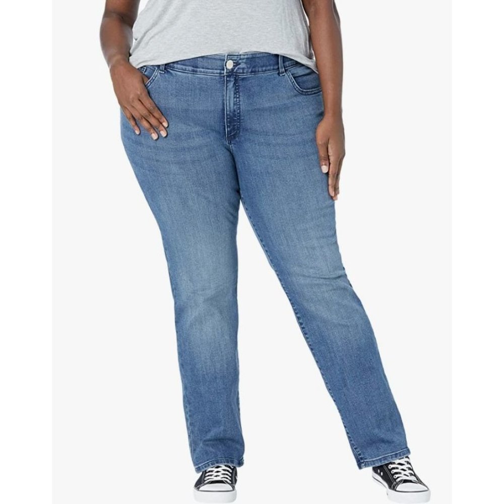 LEE Women's Flex Motion Regular Fit Straight Leg Jean Evolve 24W